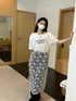 Summer Stylist T-Shirts  With Lacey Dresses